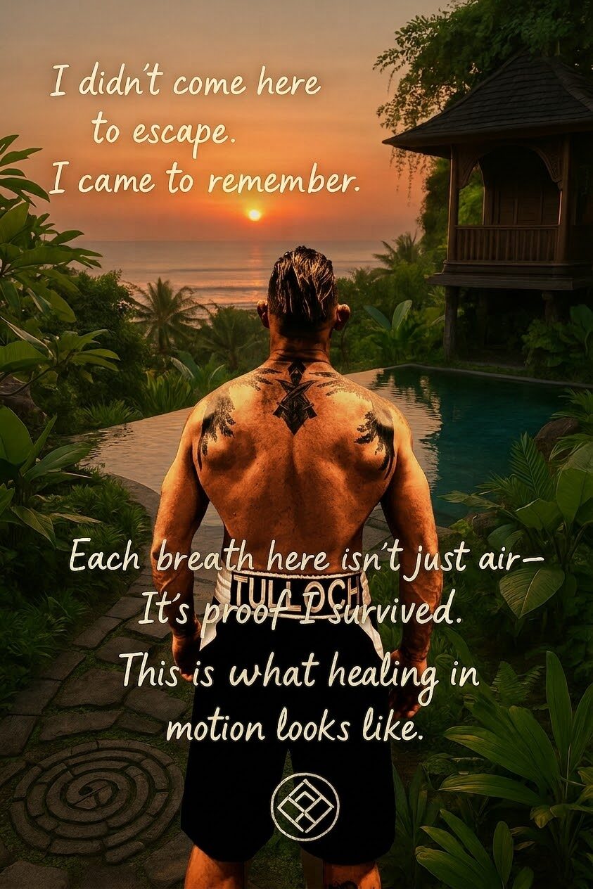 I didn't come here to escape. I came to remember. This is what healing in motion looks like.