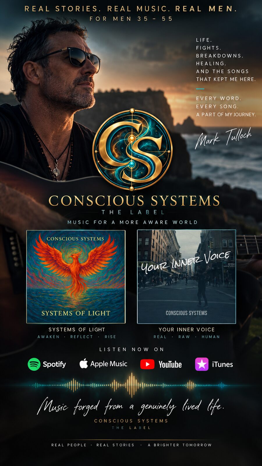 Conscious Systems, The Label: real stories, real music, real men