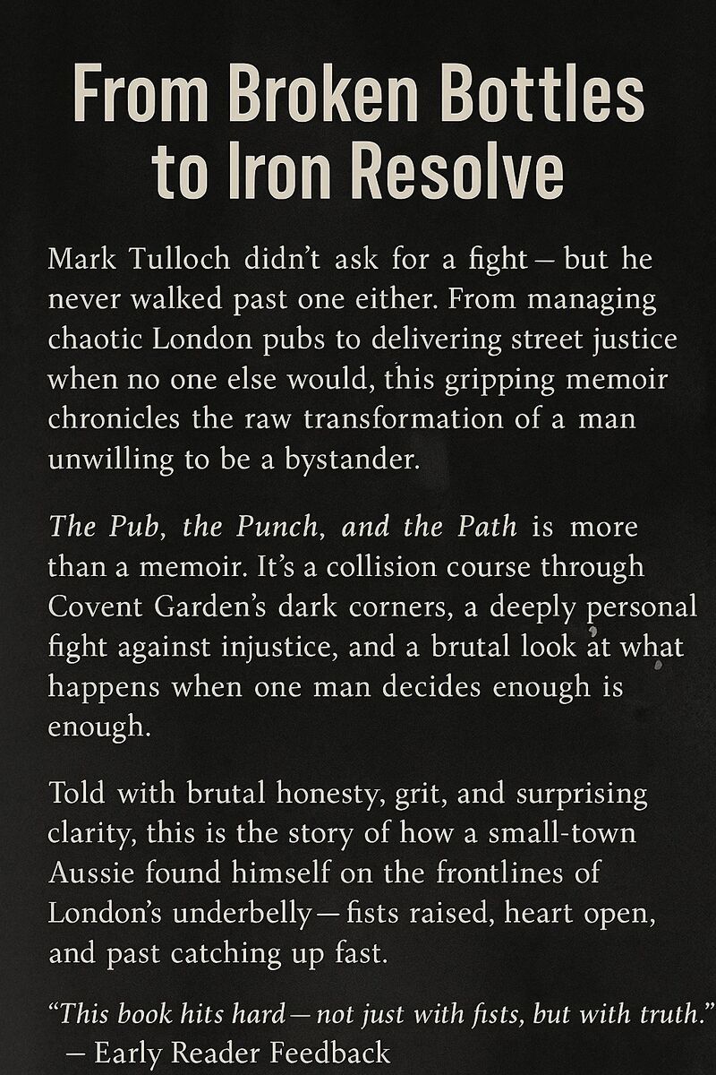 The Pub, The Punch, and The Path — back cover